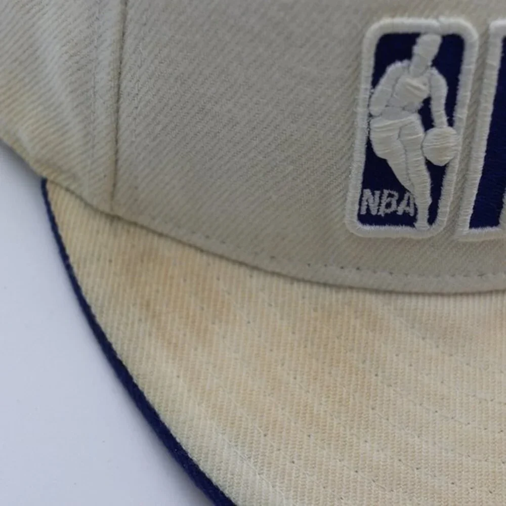 Vintage New Era NBA Fitted Hat Size 7 3/8 - Thrashed, Stained DIY Project Y2K